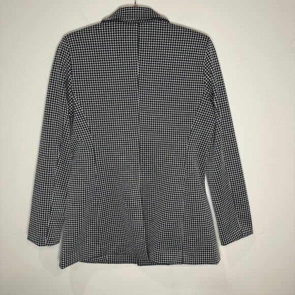Calvin Klein Women's Blazer Jacket Size Medium Houndstooth Academia Career - Picture 9 of 9